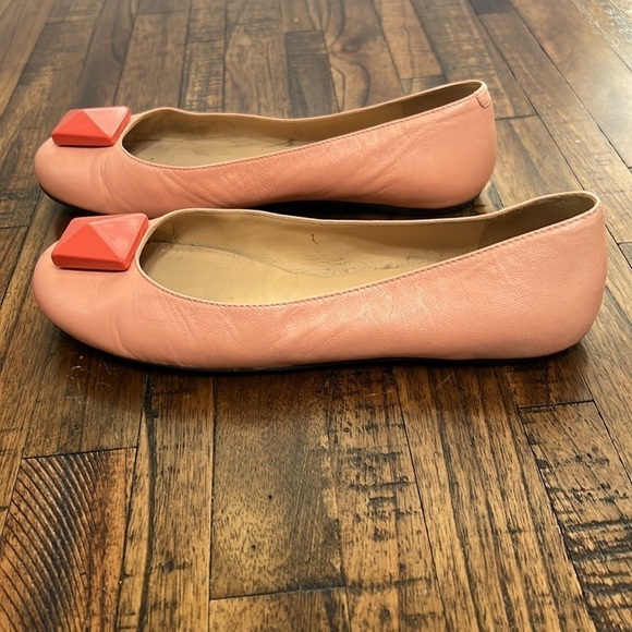 Marc by Marc Jacobs flats peach and orange leather size 37.5 or 6.5 to 7 - Picture 3 of 10